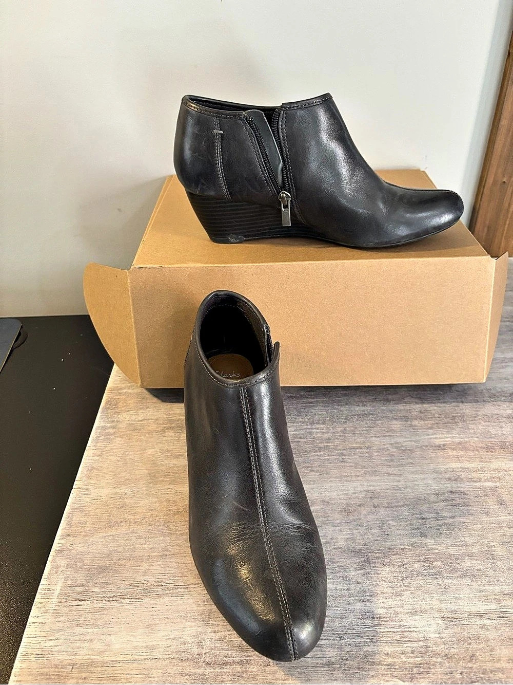 Naturalizer Black Ankle Booties 8